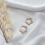 گوشواره حلقه ای گل استیل