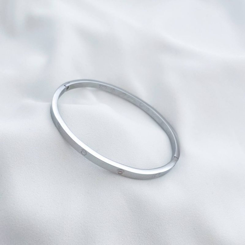تکپوش کارتیر لاو باریک بدون نگین استیل - تصویر 10