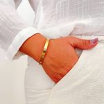 تکپوش کارتیر لاو پهن با نگین استیل - تصویر 2