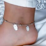 پابند زنجیری با آویز جغد استیل