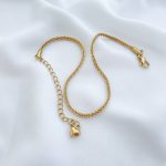 ست گردنبند، دستبند و پابند خاویاری استیل - تصویر 14