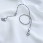 ست گردنبند، دستبند و پابند خاویاری استیل - تصویر 15