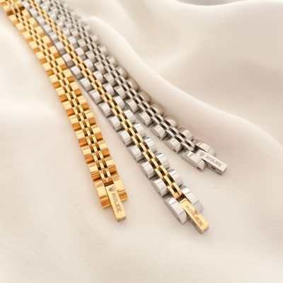 دستبند رولکس با پهنا 8 میلیمتر استیل