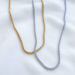 گردنبند خاویاری استیل