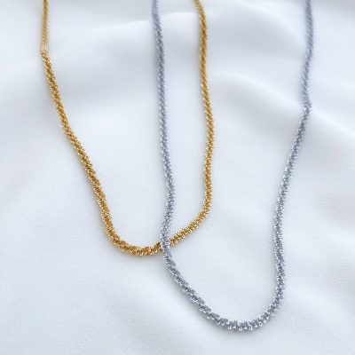 گردنبند خاویاری استیل