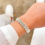 دستبند رولکس با پهنا 10میلیمتر استیل - تصویر 10