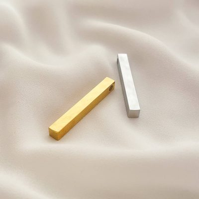 پلاک مکعب عشق استیل بدون زنجیر