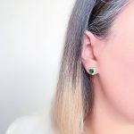 نیم ست قلب زمردی ژوپینگ - تصویر 6