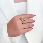 انگشتر طلاروس حصیری - تصویر 2