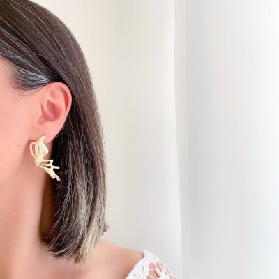 گوشواره طرح پروانه زارا استیل