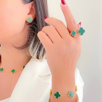 دستبند گل درشت مستر کوالیتی ونکلیف سبز