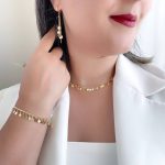 سرویس کارتیر با آویز پولکی آینهای YSX