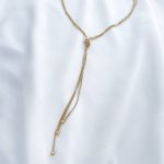 گردنبند رو لباسی خاویاری گره استیل