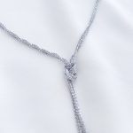گردنبند رو لباسی خاویاری گره استیل