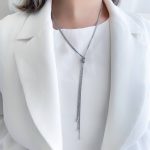 گردنبند رو لباسی خاویاری گره استیل