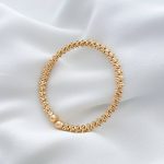 بنگل (دستبند النگویی) آبکاری نقره طرح خاویاری