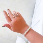 بنگل (دستبند النگویی) آبکاری نقره طرح مدرن