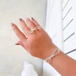 بنگل (دستبند النگویی) آبکاری نقره طرح پاپیون