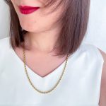 گردنبند طنابی ۴ میلیمتر استیل