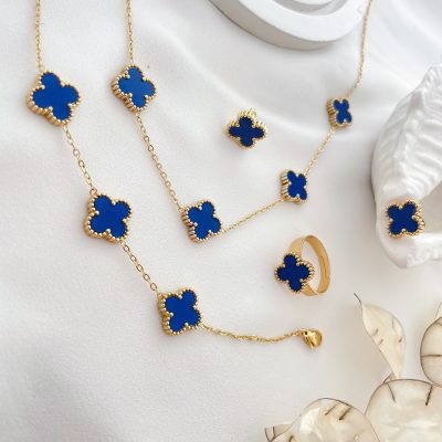 سرویس کامل ونکلیف آبی ایرانی (درباری) استیل