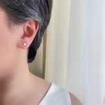 گوشواره میخی قلب آینه ای ژوپینگ