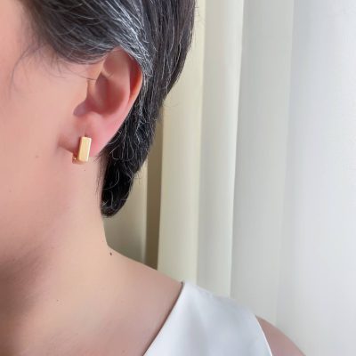 گوشواره آینه ای مربع مدیوم ژوپینگ