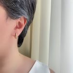 گوشواره کلیپسی آویز نگیندار طرح طلا ژوپینگ