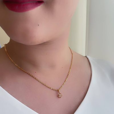 پلاک مکعب تک نگین ژوپینگ بدون زنجیر