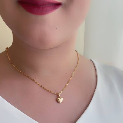پلاک قلب آینه ای متوسط ژوپینگ بدون زنجیر