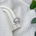 انگشتر آبکاری نقره طرح 13