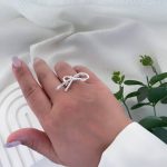 انگشتر آبکاری نقره طرح 11