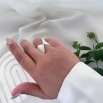 انگشتر آبکاری نقره طرح 9
