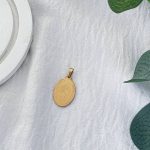 پلاک سکه الیزابت بیضی استیل بدون زنجیر