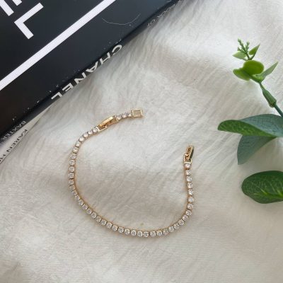 دستبند تنیسی نگین مربع ژوپینگ