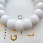 پیرسینگ گوش جواهری حلقه ای نگیندار طرح 3 استیل