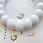 پیرسینگ گوش جواهری حلقه ای نگیندار طرح 1 استیل